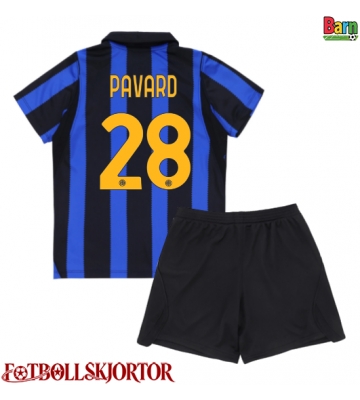 Inter Milan Benjamin Pavard #28 Hemmakläder Barn 2026-27 Kortärmad (+ Korta byxor)
